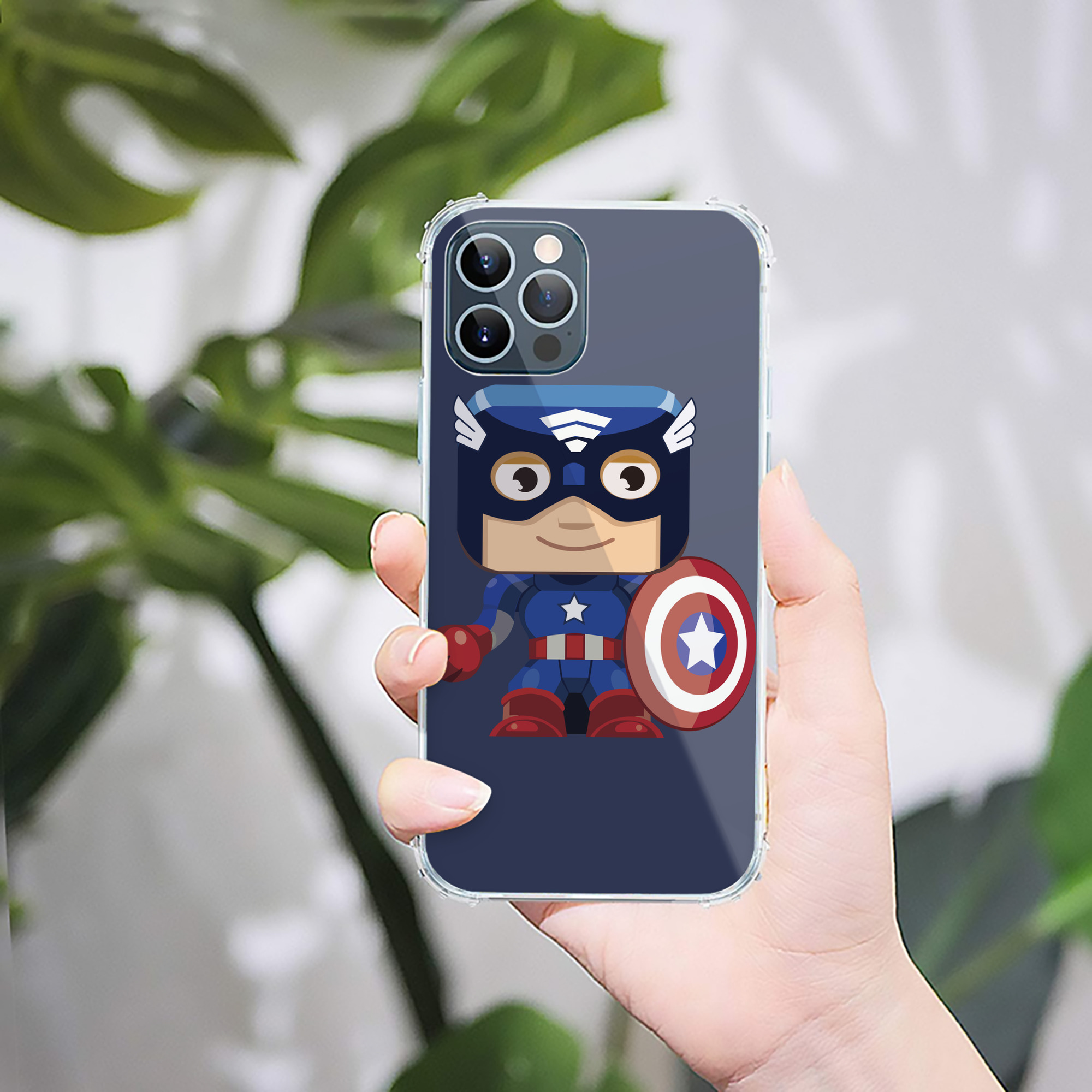 （画像用） アベンジャーズ The Avengers 【iPhone 12シリーズ対応】透明スマホケース（クリアソフトケース）